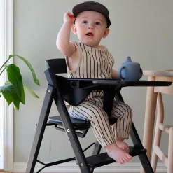 Online Klapp højstol foldbar - eg sort Børn Højstole Uden Tilbehør