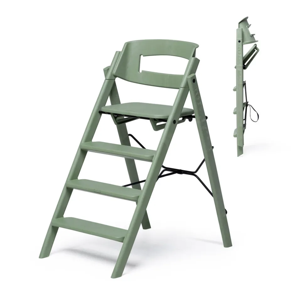 Sale Klapp højstol foldbar - Genbrugsplast, grøn Børn Højstole Uden Tilbehør