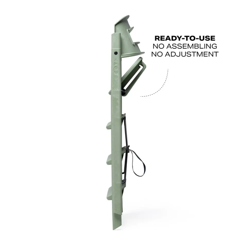 Sale Klapp højstol foldbar - Genbrugsplast, grøn Børn Højstole Uden Tilbehør