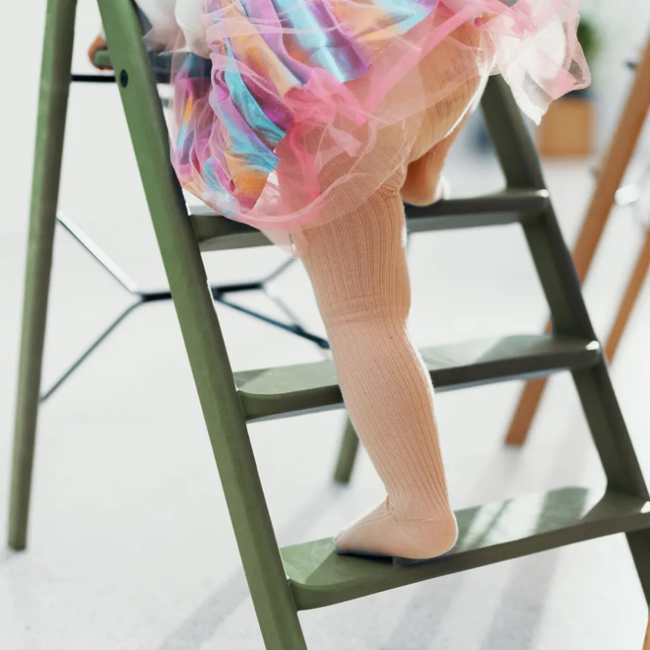 Sale Klapp højstol foldbar - Genbrugsplast, grøn Børn Højstole Uden Tilbehør