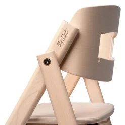 Discount Klapp højstol foldbar bøg inkl. pude - natur Børn Højstole Med Tilbehør