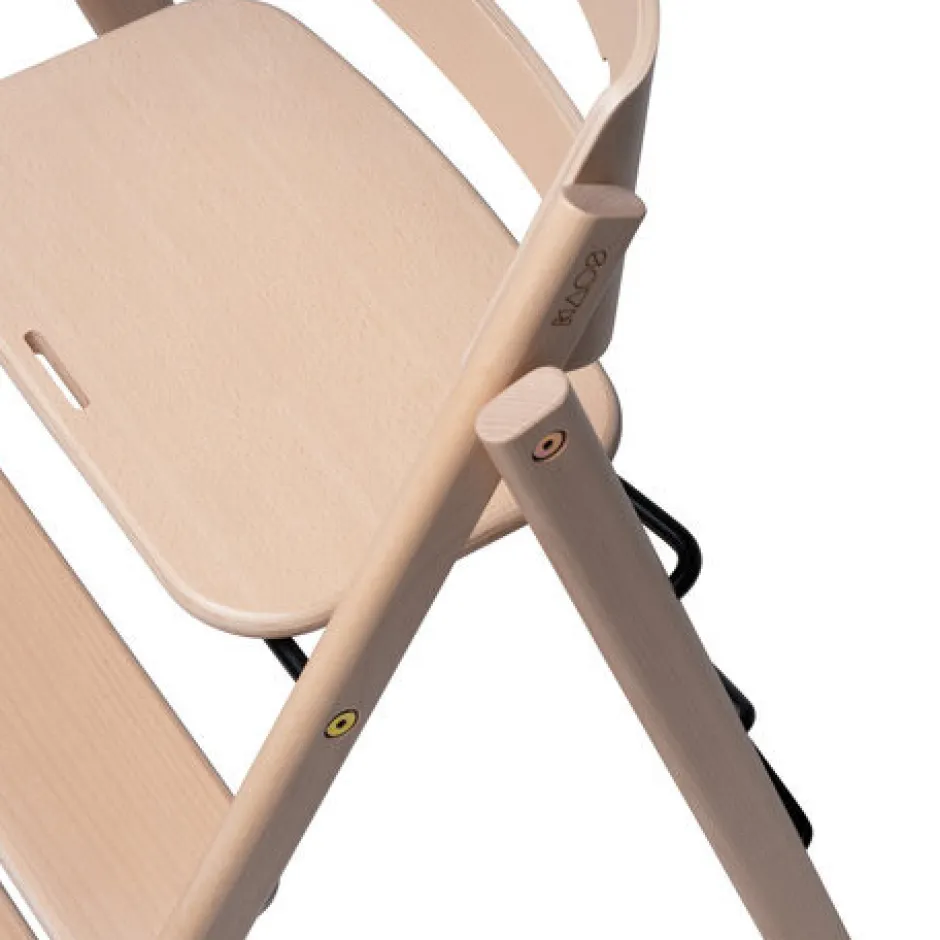 Discount Klapp højstol foldbar bøg inkl. pude - natur Børn Højstole Med Tilbehør