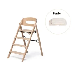 Online Klapp højstol foldbar eg inkl. pude - natur Børn Højstole Med Tilbehør