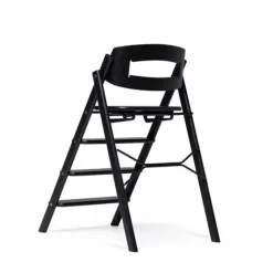 Clearance Klapp højstol foldbar eg inkl. pude - sort Børn Højstole Med Tilbehør