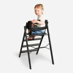 Clearance Klapp højstol foldbar eg inkl. bøjle - sand Børn Højstole Med Tilbehør