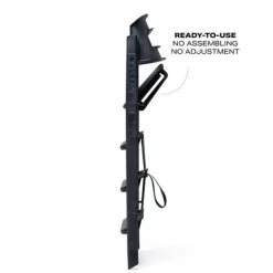 New Klapp højstol foldbar genbrugsplast inkl. bøjle og bakke - sort Børn Højstole Med Tilbehør