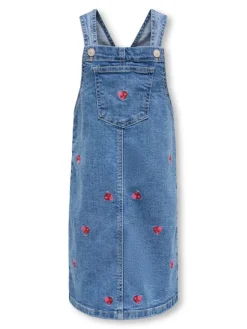 Sale Klara heart spencer kjole denim - LIGHT BLUE Kjoler