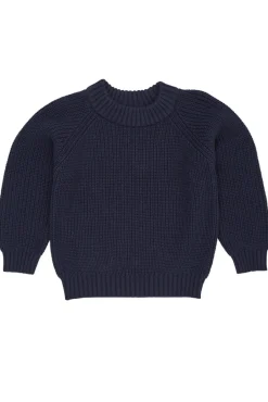 Discount Klasisk strikket bluse - NAVY Cardigans, Veste & Trøjer