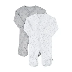 Sale Knappet Natdragt Med Fod 2-Pak - 190 Multipack|Natdragter