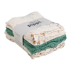 Sale Øko. stofbleer (6-pak) - Deep Lichen Green Børn Stofbleer & Klude|Stofbleer