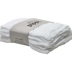 Hot Øko Stofbleer (4-pak) - Hvid Børn Stofbleer & Klude|Stofbleer