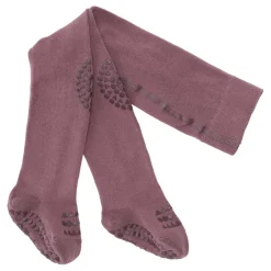 Outlet Kravle Strømpebukser Bambus - Misty plum Skridsikre Strømper|Strømpebukser
