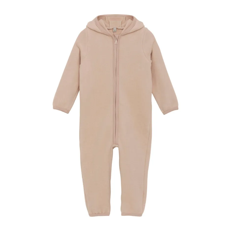 Best Køredragt m. ører Uld Fleece - Mahogany Rose Køredragter|Ulddragter