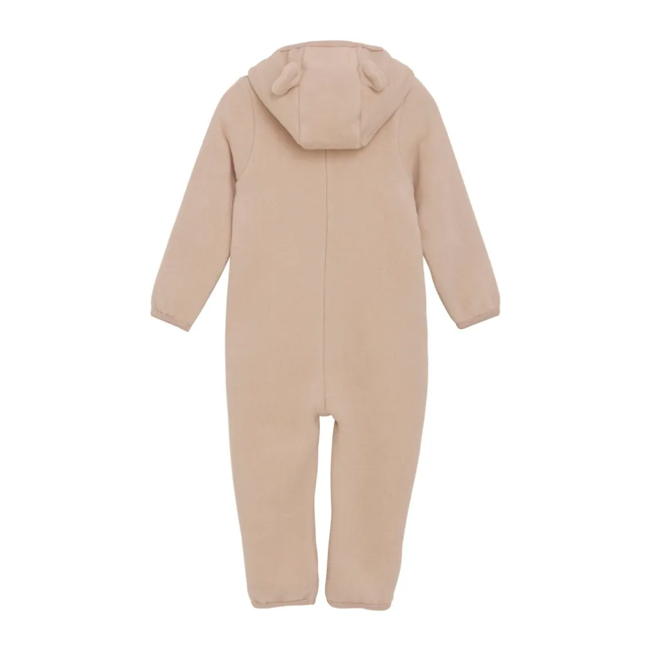 Best Køredragt m. ører Uld Fleece - Mahogany Rose Køredragter|Ulddragter