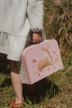 Sale Kuffertsæt Fairy Garden pink Rolleleg