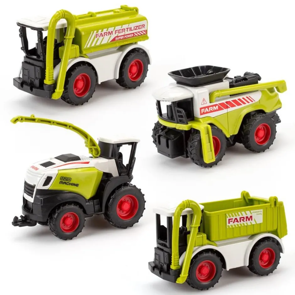 Discount Landbrugsmaskiner med pull-back ass. Legetøjsbiler