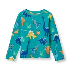 Discount Langærmet bluse med dinosaurer - 736 Bluser