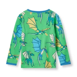 New Langærmet bluse med flyvende drager - 826 Bluser