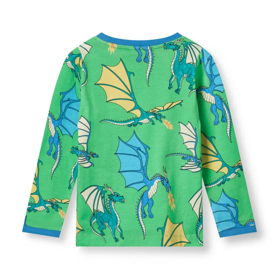 New Langærmet bluse med flyvende drager - 826 Bluser