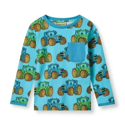 New Langærmet bluse med traktorer - 718 Bluser