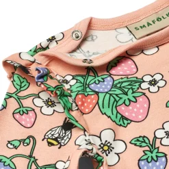 Clearance Langærmet body med jordbær - 536 Bodystocking Langærmet