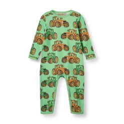 Clearance Langærmet heldragt med traktorer - 828 Heldragter U. Fod