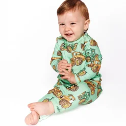 Clearance Langærmet heldragt med traktorer - 828 Heldragter U. Fod