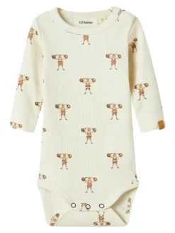 Lavo Enk Langærmet Body - Turtledove Bodystocking Langærmet