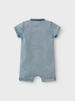 Discount Law Denim heldragt - Light blue denim Bodystocking Kortærmet