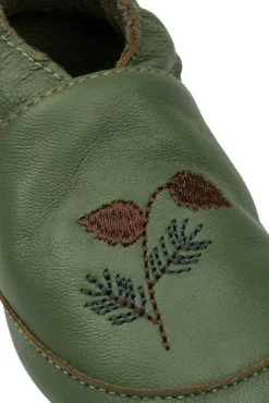 Hot Læder Slipper - 3D - Thyme Hjemmesko