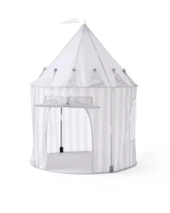 Online Legetelt,Grå med striber,100x130cm Legetelte & Tipier