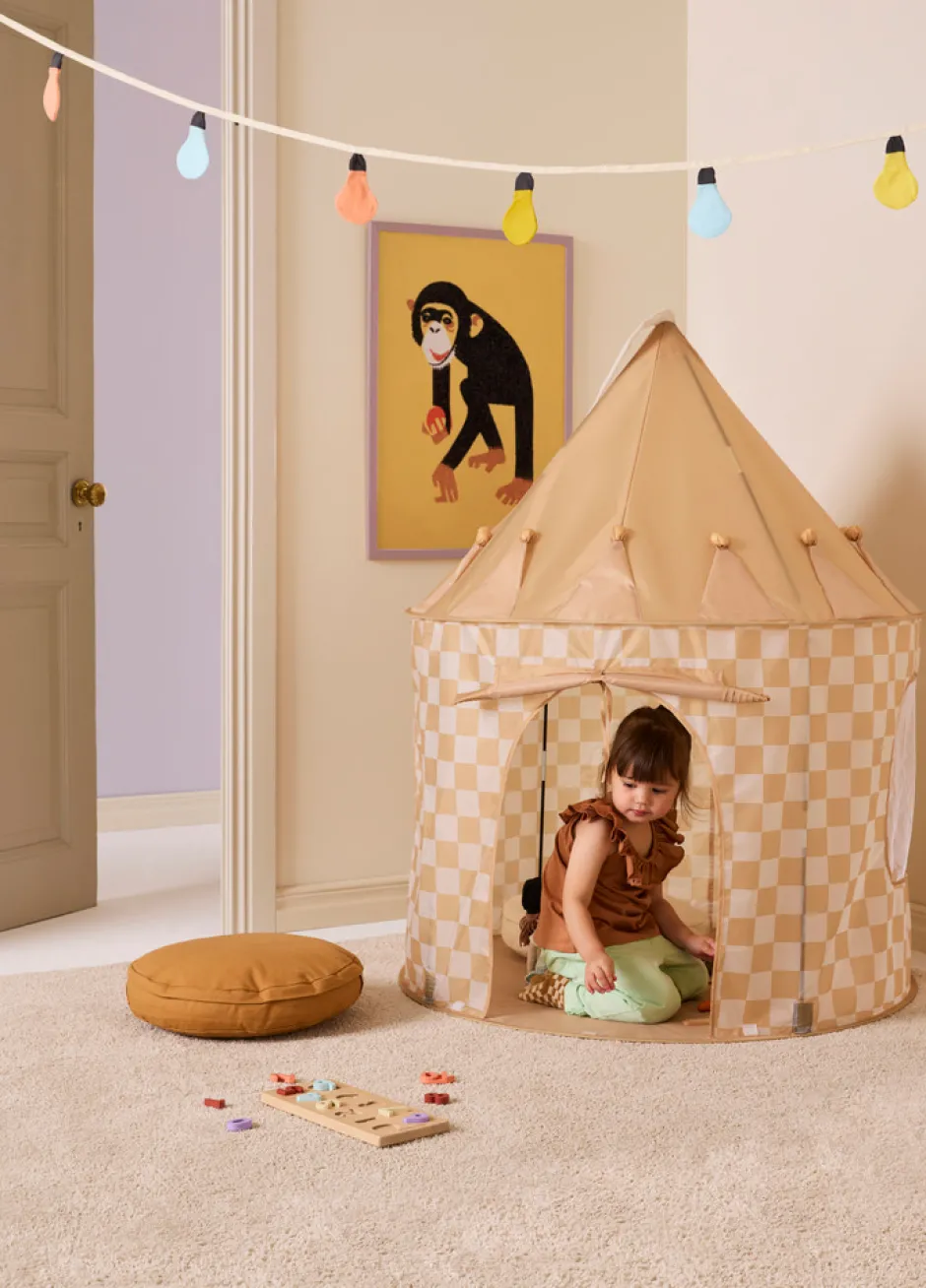 New Legetelt,Gul med tern,100x130 cm Legetelte & Tipier