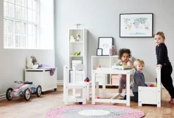 Best Legetøjskiste på hjul - hvid Børn Bænke & Skamler