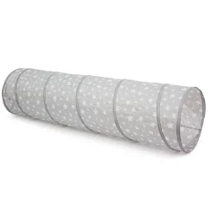 Best Legetunnel, grå m. hvide stjerner Legetelte & Tipier