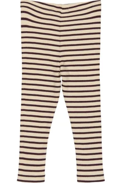 New Leggings - Dark Grape/Off White Leggings