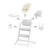 New Lemo højstol 4in1 sæt - all white Børn Højstole Med Tilbehør