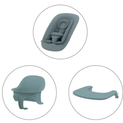 Sale Lemo højstol 4in1 sæt - stone blue Børn Højstole Med Tilbehør