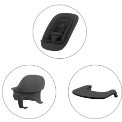 Sale Lemo højstol 4in1 sæt- stunning black Børn Højstole Med Tilbehør