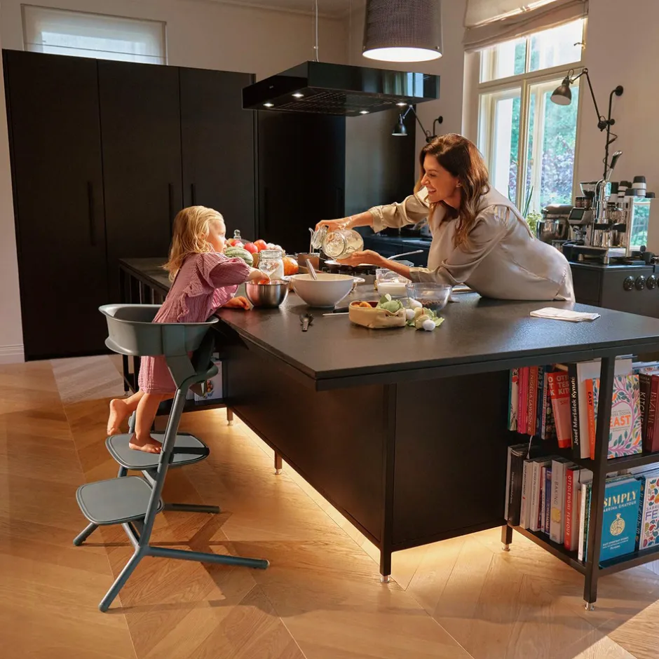 Sale Lemo højstol 4in1 sæt- stunning black Børn Højstole Med Tilbehør