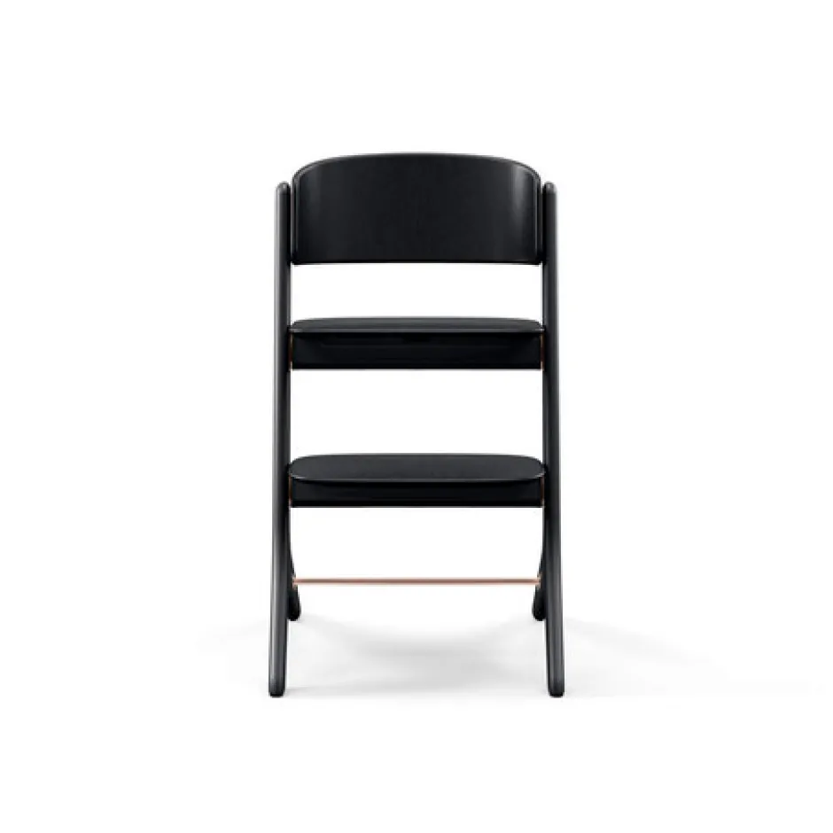 Clearance Lemo Platinum højstol, sort/rose gold Børn Højstole Uden Tilbehør