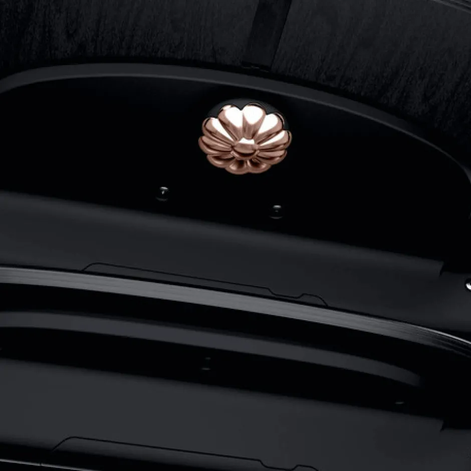 Clearance Lemo Platinum højstol, sort/rose gold Børn Højstole Uden Tilbehør