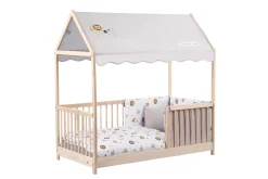 Online Leon Gray Markise til husseng 70x140 Børn Sengehimler & Himmelpinde