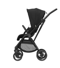 Clearance Leona 2 - Twillic Black Klapvogne Med Flade Sæder