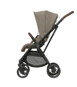 Best Leona 2 - Twillic Truffle Klapvogne Med Flade Sæder