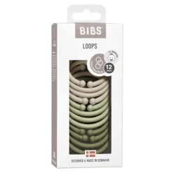Clearance Loops 12 Pack - vanilla/sage/olive Legetøj Til Barnevogne & Autostole