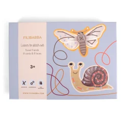 Best Lær at brodere - broderisæt - Skovens dyr Kreasæt