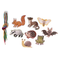 Best Lær at brodere - broderisæt - Skovens dyr Kreasæt