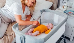 Best Luna vugge - beige Børn Side By Side Senge