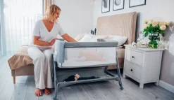 Best Luna vugge - beige Børn Side By Side Senge