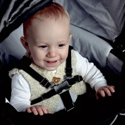 New Lux selen, sort åndbar Barnevognsseler